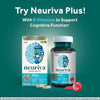 NEURIVA Original Brain Supplement for Memory, Focus & Concentration + Learning & Accuracy with Clinically Tested Nootropics Phosphatidylserine and Neurofactor, Caffeine Free, 30Ct Capsules - Free & Fast Delivery