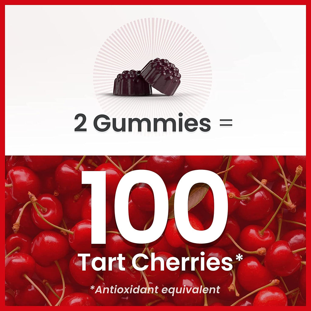 Humann Tart Cherry Gummies - Uric Acid, Immunity, Inflammation & Metabolic Health Support – Doctor Formulated, Powerful Antioxidant & Non-Gmo - 60 Sugar-Free Vegan Gummies