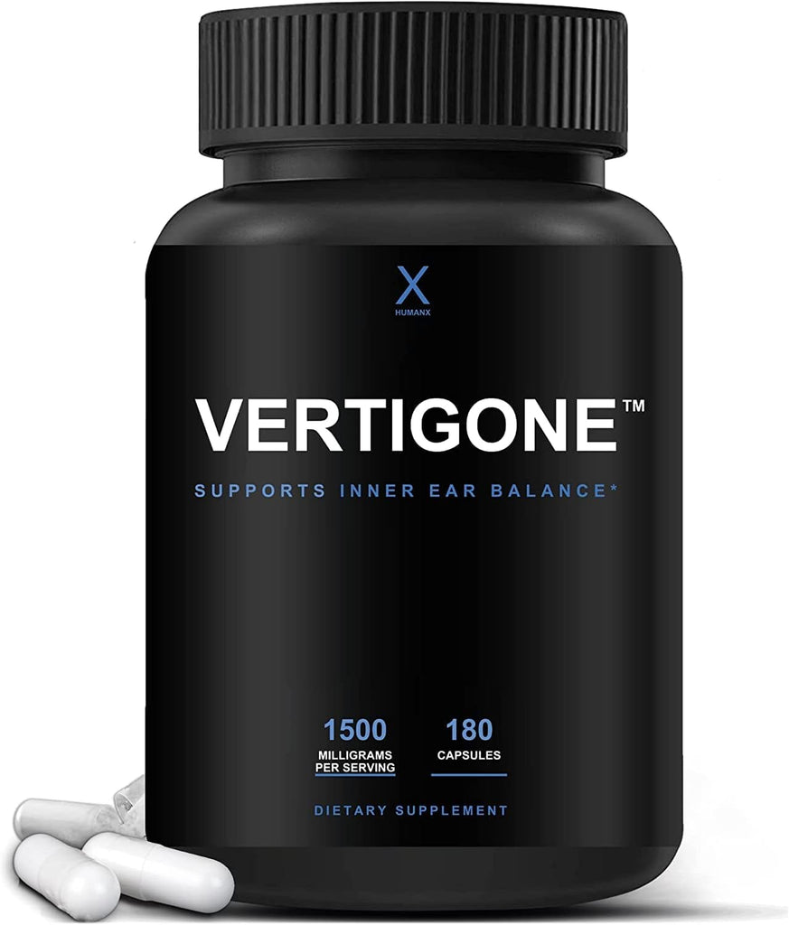 Vertigone - Vertigo Relief - Time-Tested Ingredients - Ancient Natural Inner Ear Balance Supplement - Relieves Dizziness, Nausea, Spinning & Swaying Sensations - Non GMO - Dizzy Aid Pills
