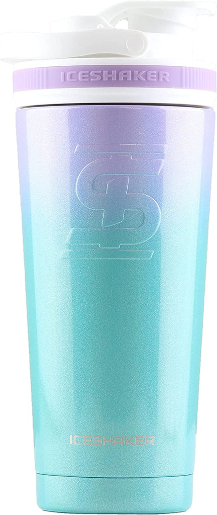 Ice Shaker 26 Oz , Stainless Steel Protein Shaker, as Seen on Shark Tank, Reusable, Gym Water Bottle, Black