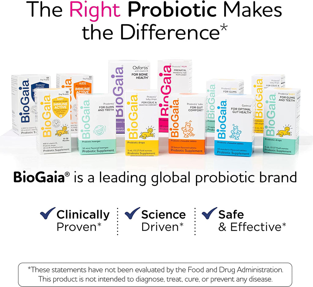 Biogaia Protectis Baby Probiotic Drops | Reduces Colic, Gas & Spit-Ups | Healthy Poops | Reduces Crying & Fussing & Promotes Digestive Comfort | Newborns, Babies & Infants 0-12 Months | 0.17 Oz - Free & Fast Delivery