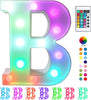 "Vibrant LED Marquee Letter Lights - Remote Controlled Light up Signs for Party, Bar, and Home Decor - Multicolor K"
