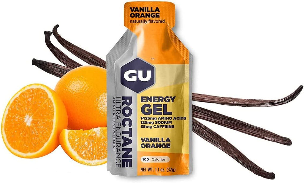 GU Energy Roctane Ultra Endurance Energy Gel, Quick On-The-Go Sports Nutrition for Running and Cycling, Strawberry Kiwi (24 Packets) - Free & Fast Delivery - Free & Fast Delivery