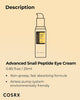 COSRX Advanced Snail Peptide Eye Cream with 73.7% Snail Mucin + 2% Niacinamide, 0.85 Fl.Oz / 25Ml | Brightening Night Cream for Fine Lines & Dark Circles, Korean Skin Care, Not Tested on Animals