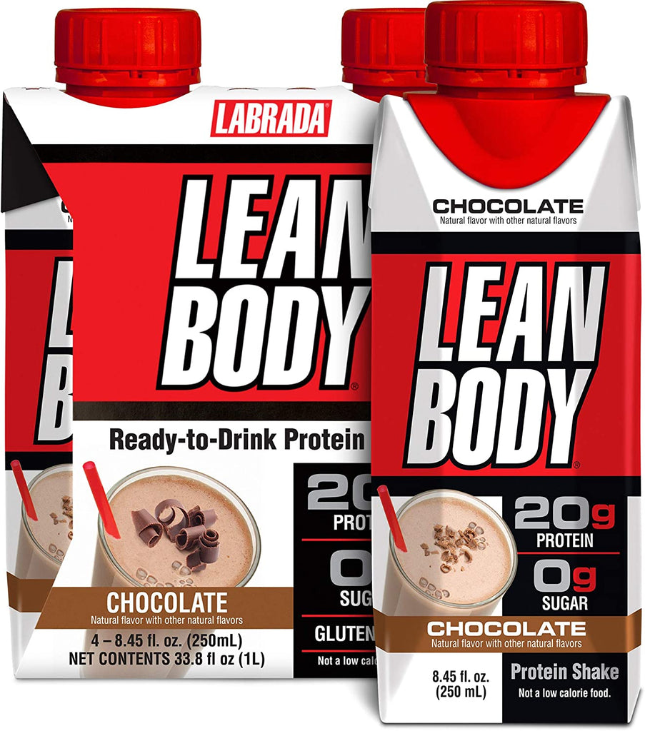 Lean Body Ready-To-Drink Salted Caramel Protein Shake, 40G Protein, Whey Blend, 0 Sugar, Gluten Free, 22 Vitamins & Minerals, 17 Fl Oz (Pack of 12) - Free & Fast Delivery
