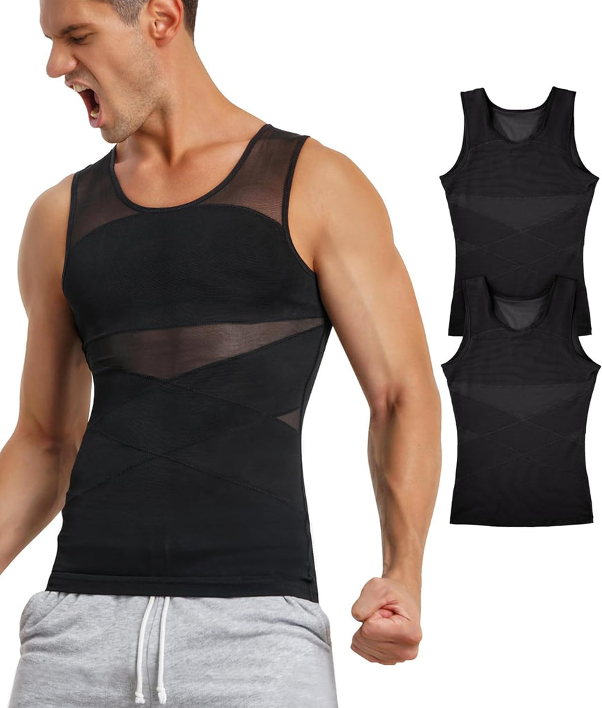 "Ultimate Body Shaping Compression Shirt for Men - Slimming Vest to Sculpt and Define Your Physique"