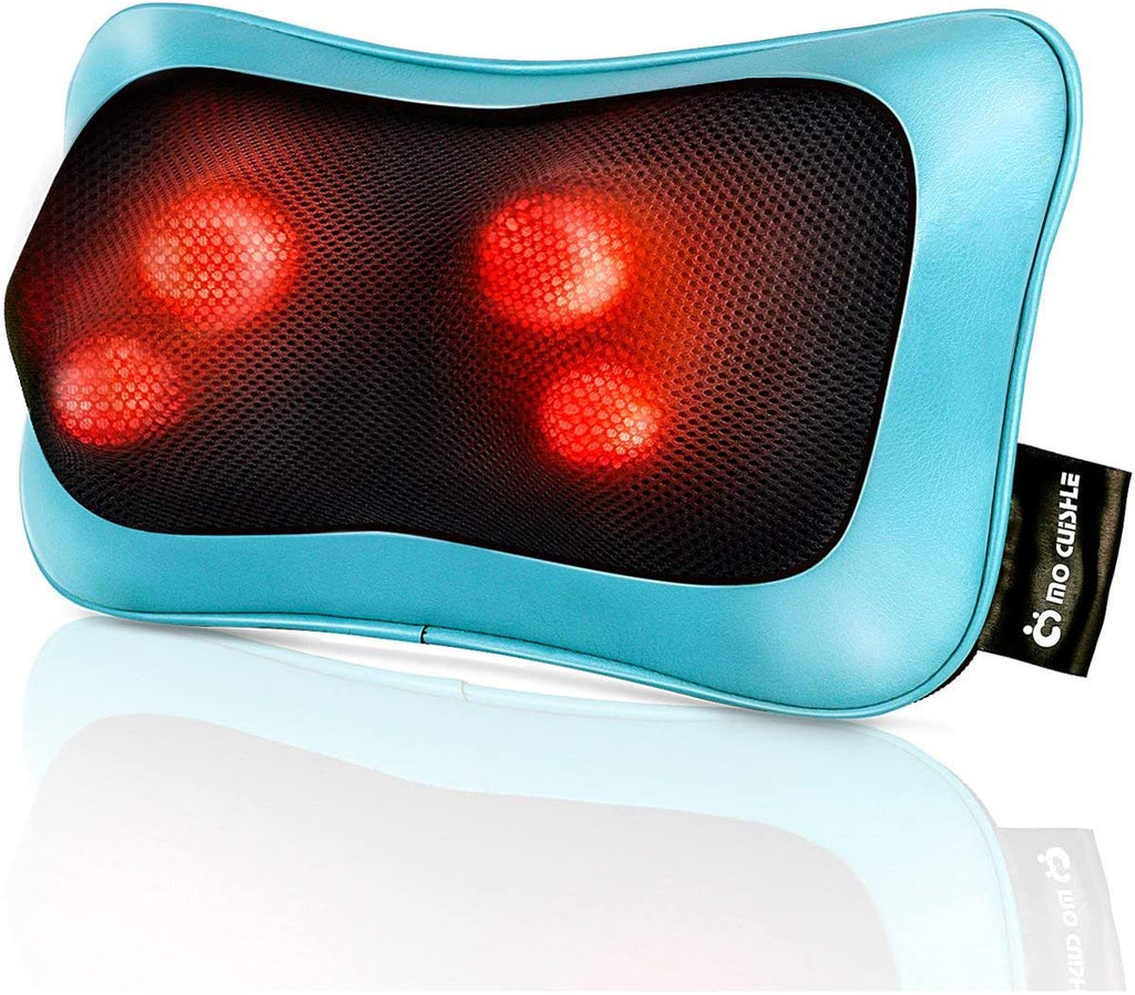 "Ultimate Relaxation: Mocuishle Shiatsu Neck Back Massager Pillow with Heat - Unwind and De-stress Anywhere, Anytime!"