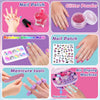 "Sparkle and Shine: Complete Nail Art Kit for Little Girls - Includes Nail Dryer, Glitter Powder, False Nails, and More! Perfect Gift for Ages 3-12"