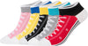 "Fun and Stylish KONY Women's 5 Pack Novelty Low Cut Socks - Lightweight Cotton, Perfect for Sneakers, Size 6-10"