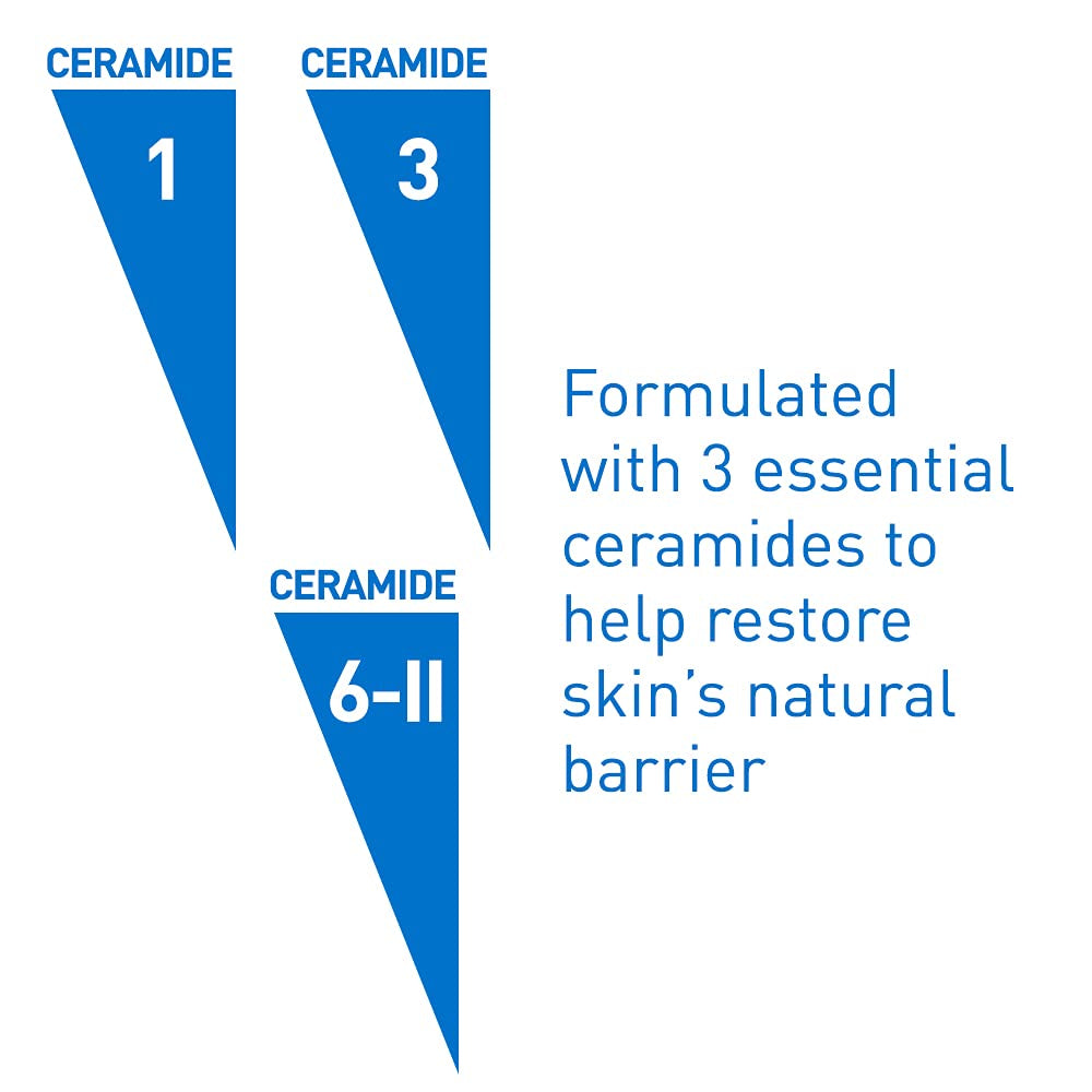 Cerave SA Cleanser | Salicylic Acid Cleanser with Hyaluronic Acid, Niacinamide & Ceramides| BHA Exfoliant for Face | Fragrance Free Non-Comedogenic | 16 Ounce