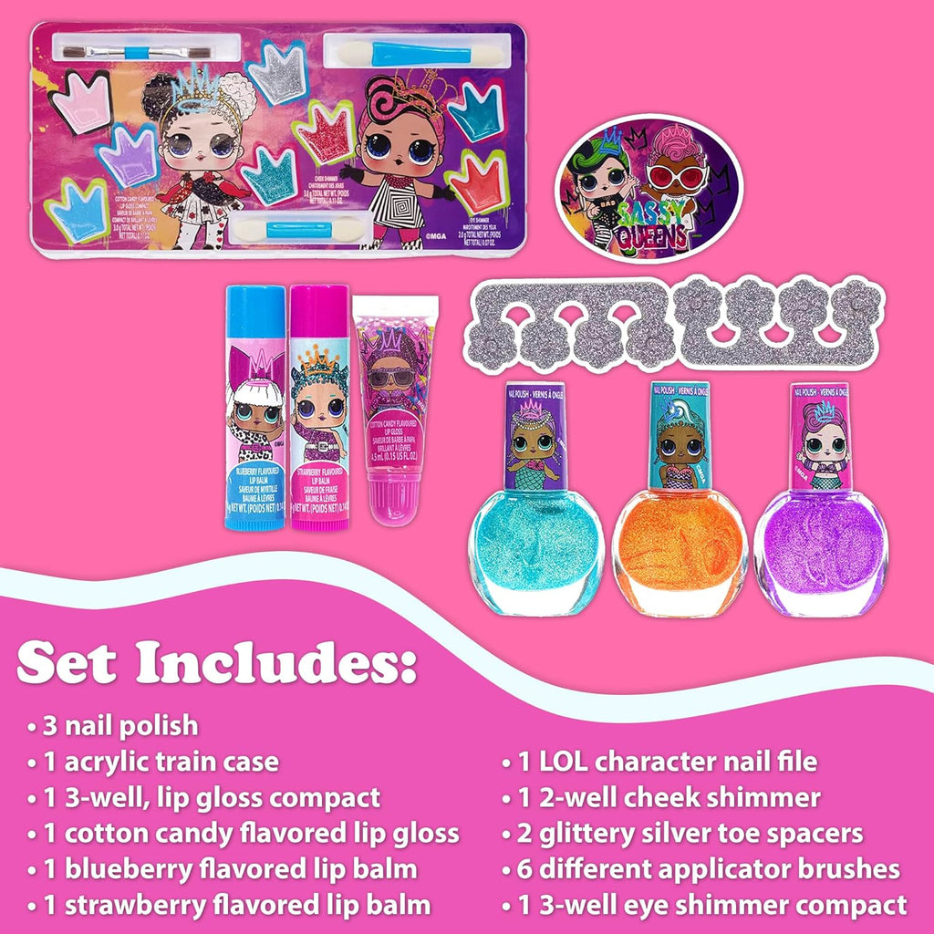 "Sparkle and Shine with the LOL Surprise Kids Makeup Kit - The Ultimate Washable Beauty Toy Set for Girls! Perfect Beauty Gift, Playful Makeup and Pretend Play Fun for Girls Ages 3 and Up - by Townley Girl"
