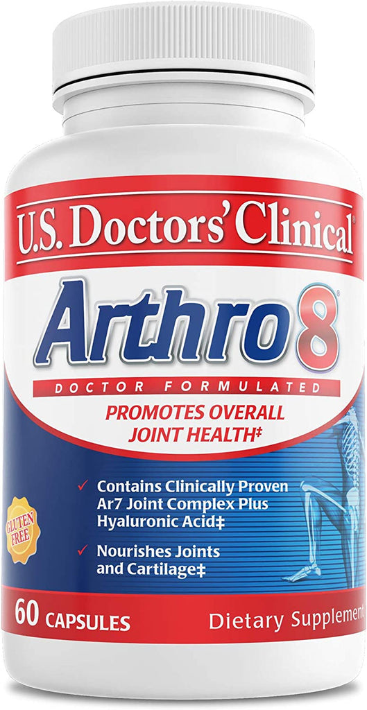 U.S. Doctors’ Clinical Arthro-7 - Clinically Proven AR7 Joint Support Complex with Turmeric, and Collagen for Flexibility, Mobility, and Strong Cartilage (Arthro-7 3 Bottles)
