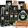"Ultimate Beard Care Kit for Men - Complete Grooming Set with Premium Beard Wash, Conditioner, Oil, Balm, Brush, Comb, Scissors, and Stylish Storage Bag - Perfect Christmas Gifts for Men, Dad, Husband, Boyfriend"