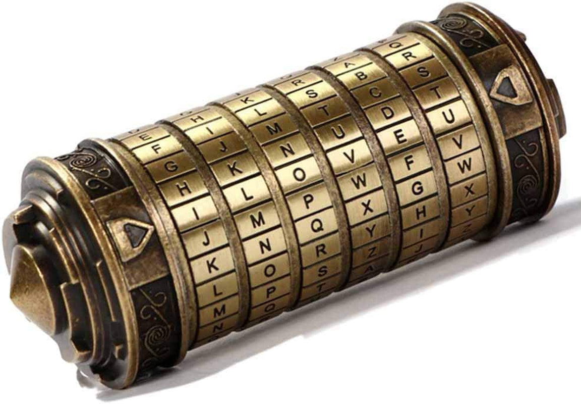 "Enigma Vault: Secret Cryptex Lock Puzzle Box - Perfect Romantic Gift for Her on Valentine's Day or Anniversary"