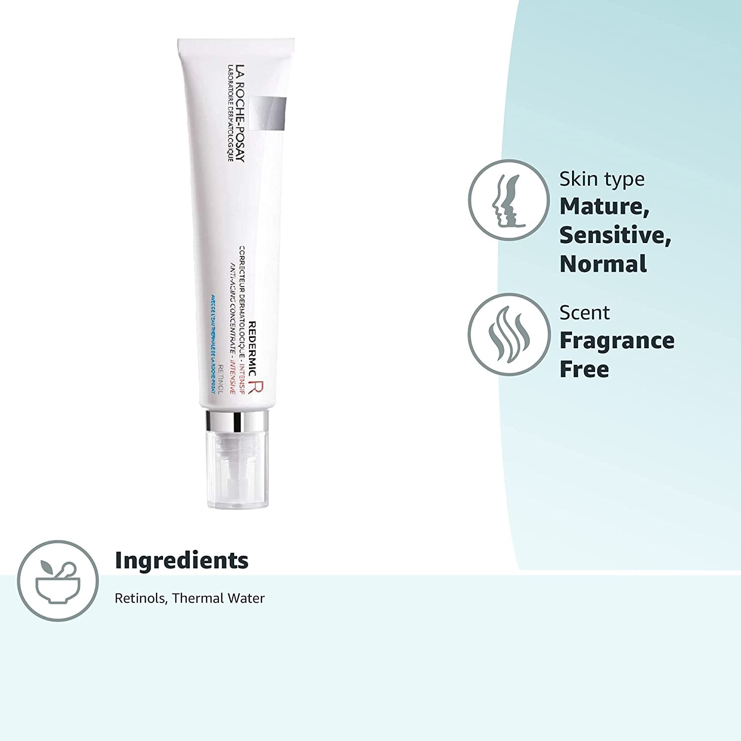 La Roche-Posay Redermic R anti Aging Retinol Cream, Reduces Wrinkles, Fine Lines, and Age Spots with Pure Retinol Face Cream, 1 Fl Oz - Free & Fast Delivery