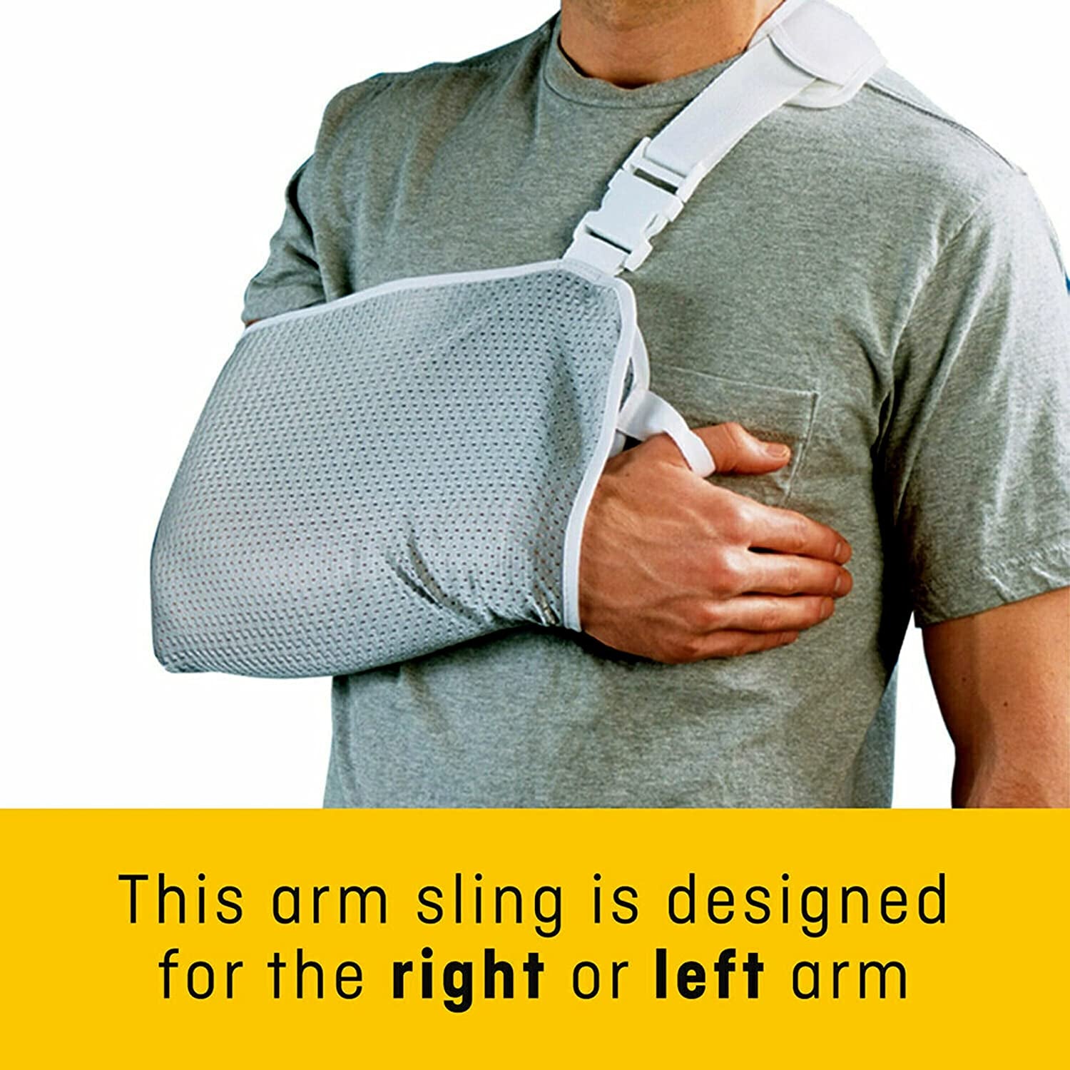 FUTURO Arm Sling, Ideal for Recuperation from a Broken Bone, Sprain, and Surgery, One Size