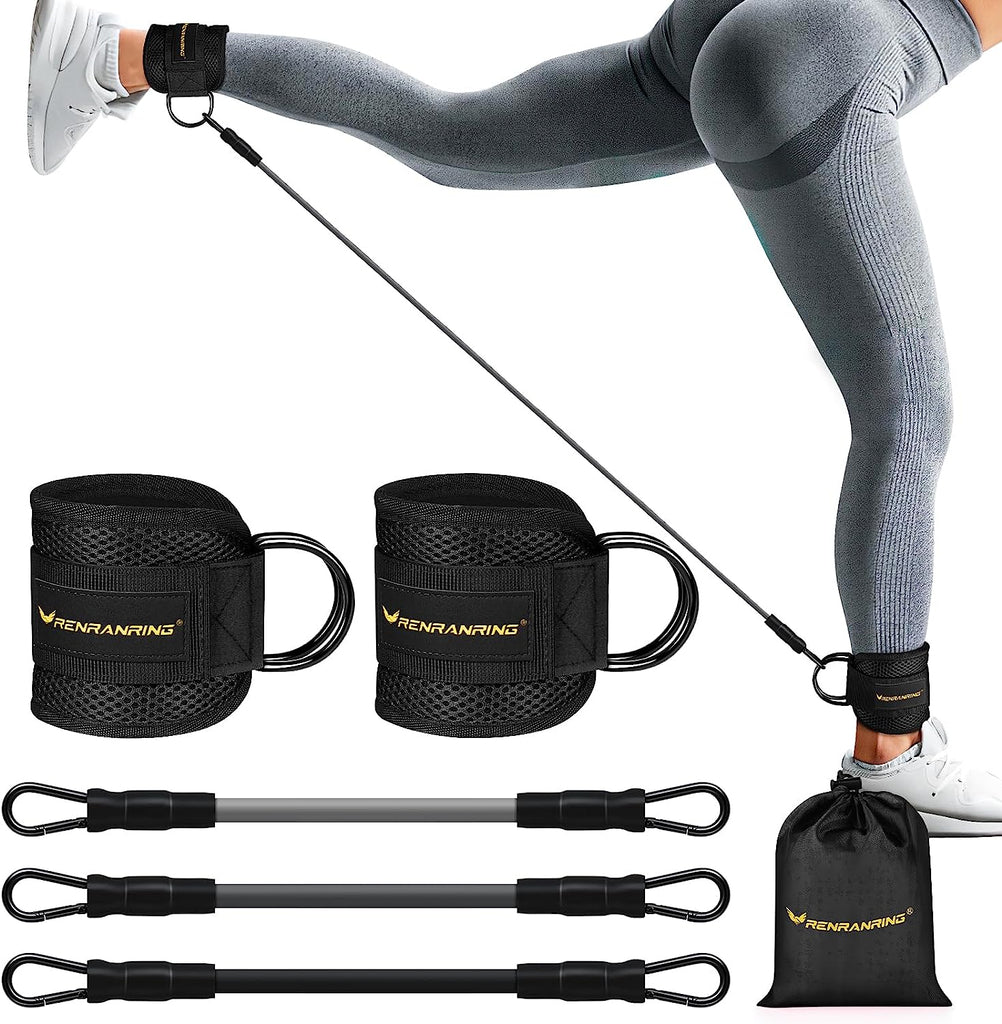 "Get Fit with RENRANRING Ankle Resistance Bands - Boost Your Glutes and Leg Workout!"