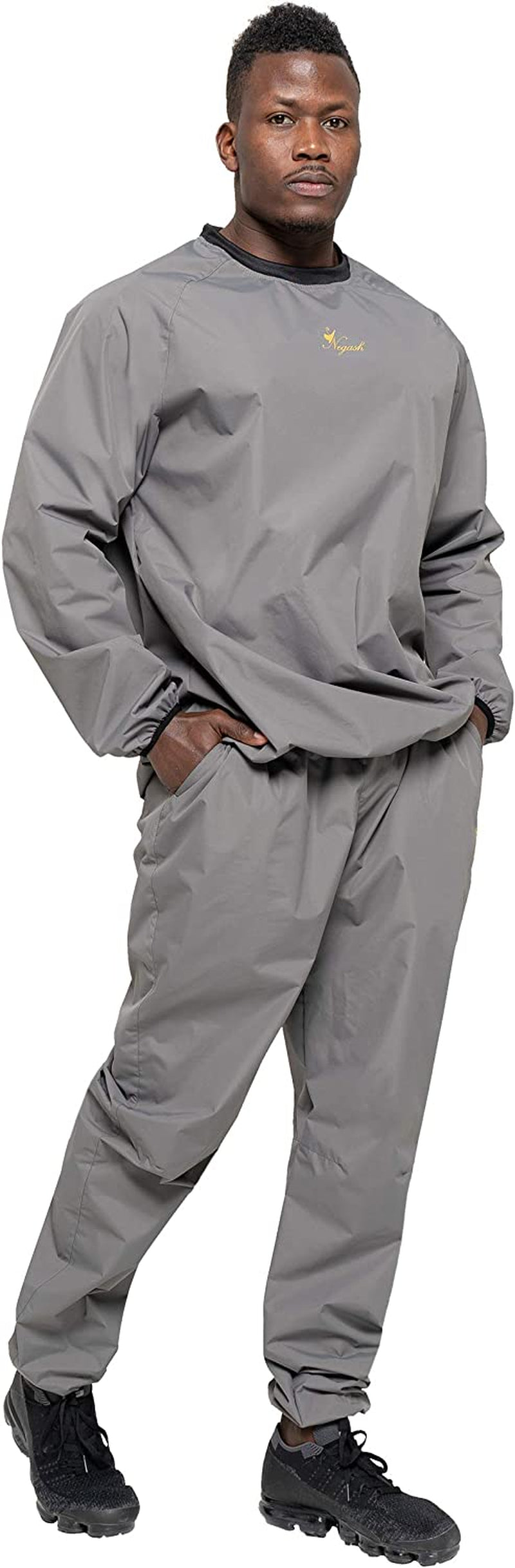 Negash Sauna Suit for Men Anti Torn Sweat Sauna Suit Lightweight