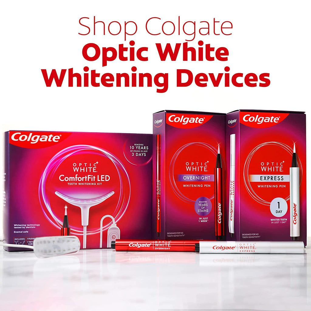 "Colgate Optic White Overnight Teeth Whitening Pen - Whiten Teeth in Just 35 Nights!"