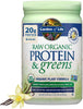Garden of Life Raw Organic Protein & Greens - Vanilla - Vegan Protein Powder for Women and Men, Plant Protein, Pea Protein, Greens & Probiotics - Dairy Free, Gluten Free Low Carb Shake, 20 Servings