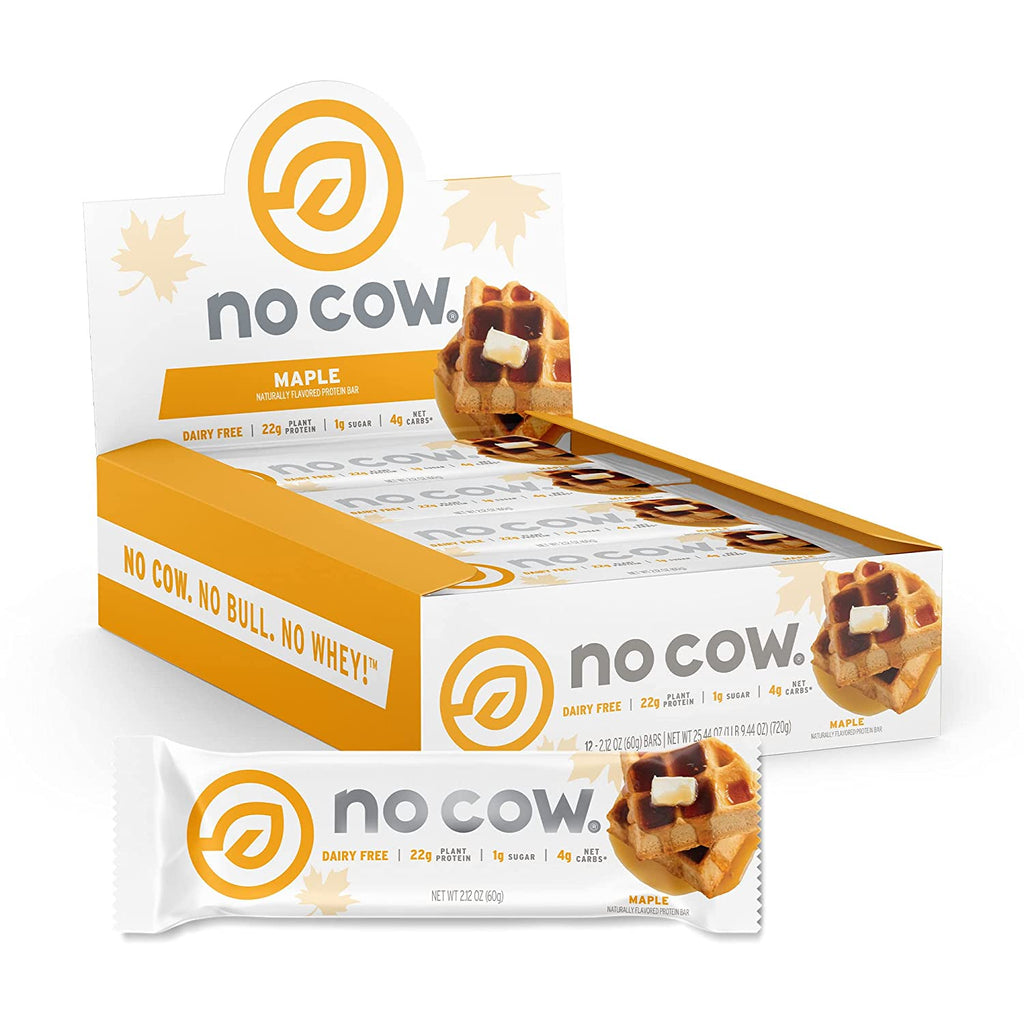 No Cow High Protein Bars, Cookies 'N Cream, 20G Plant Based Vegan Protein, Keto Friendly, Low Sugar, Low Carb, Low Calorie, Gluten Free, Naturally Sweetened, Dairy Free, Non GMO, Kosher, 12 Pack
