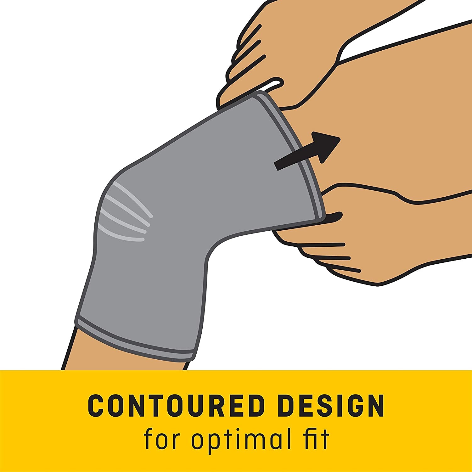 Futuro Comfort Lift Knee Support, Medium, 1 Count