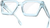 VISOONE Blue Light Blocking Glasses Rectangle Chic Preppy Look Multicolor Frame for Women Men RIVER