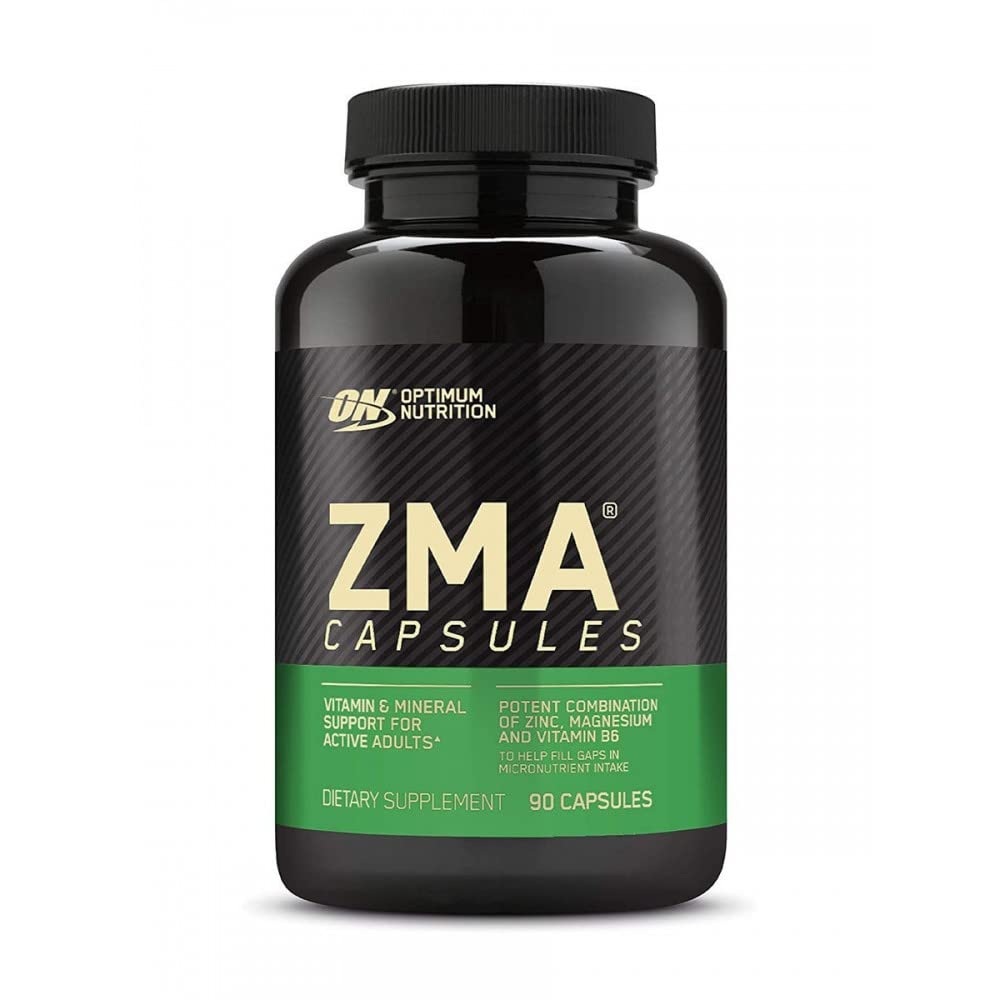 Optimum Nutrition (ON) ZMA Zinc for Immune Support, Muscle Recovery and Endurance Supplement for Men and Women, Zinc and Magnesium Supplement - 180 Count