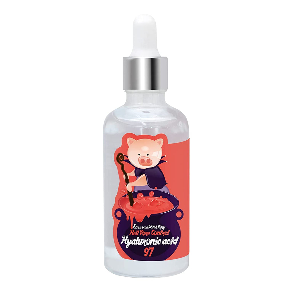 Elizavecca Witch Piggy Hell Pore Control Hyaluronic Acid Serum, 50Ml/1.7 Ounce - Facial Serum | Water Face Serum | Face Ample | Real Water under Eye Serum | Anti-Aging Face Serum | under Eye Treatment Serum | Not Tested on Animals, No Parabens