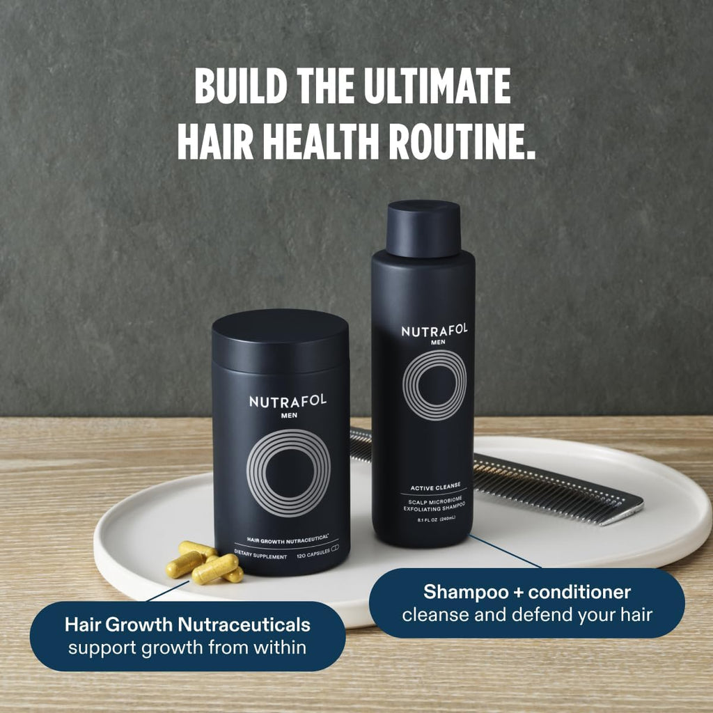 "Revolutionary Nutrafol Men's Hair Growth Supplements - The Ultimate Solution for Thicker Hair and Fuller Scalp Coverage! Dermatologist Recommended - 1 Month Supply"