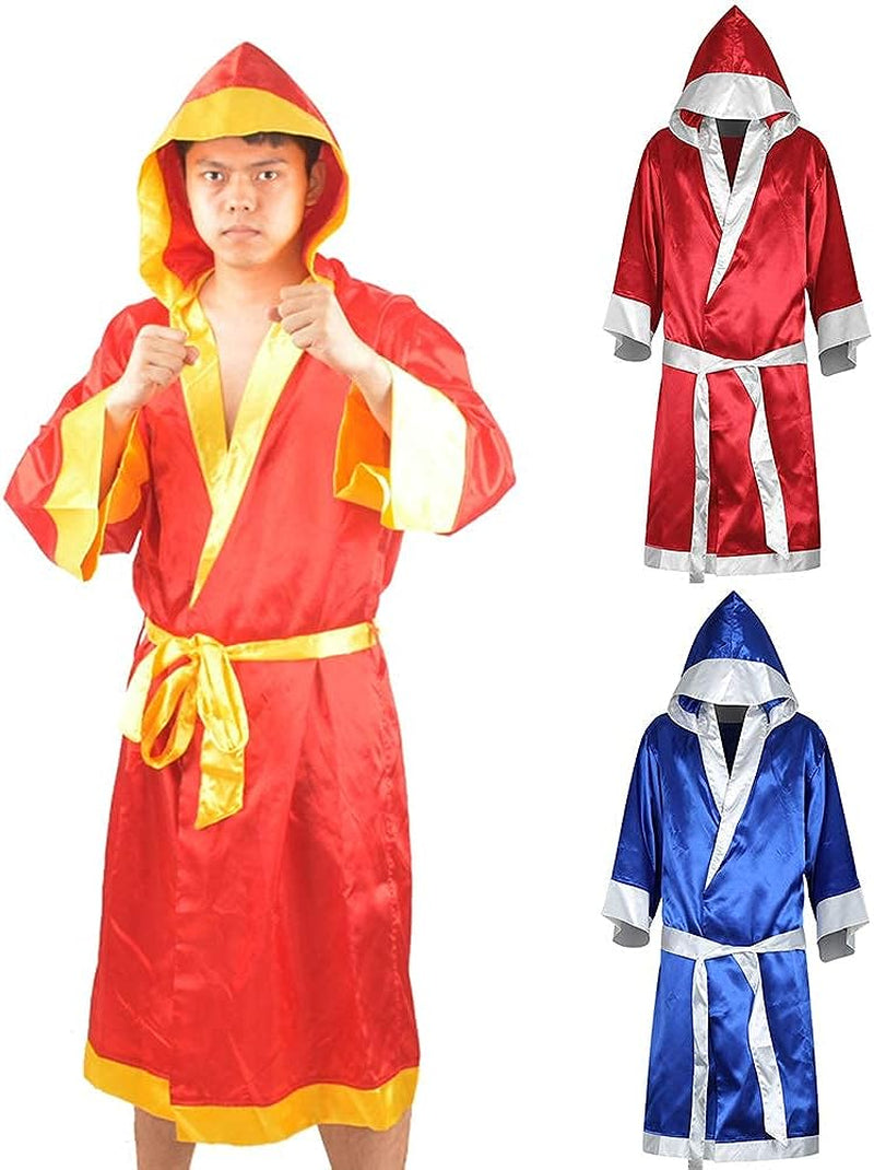 Carduran MMA Boxing Robe with Hood for Men Cotton Robe Lightweight Thai Boxing