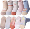 "Adorable Non-Slip Cotton Socks for Active Toddlers - Perfect Gift for Baby Girls and Boys!"