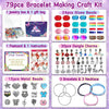 "Magical Charm Bracelet Making Kit - Create Enchanting Jewelry with Unicorn and Mermaid Beads! Perfect Crafts Gift for Girls and Teens Ages 5-12"