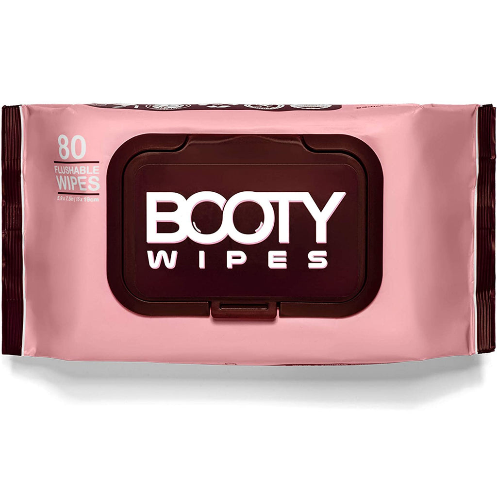 Booty Brand Wipes for Women - 320 Flushable Wipes for Adults | Premium Feminine Wet Wipes - Ph Balanced & Infused with Vitamin E & Aloe | Female Toilet Wipes | Flushable Safe Wipes | Bathroom Wipes