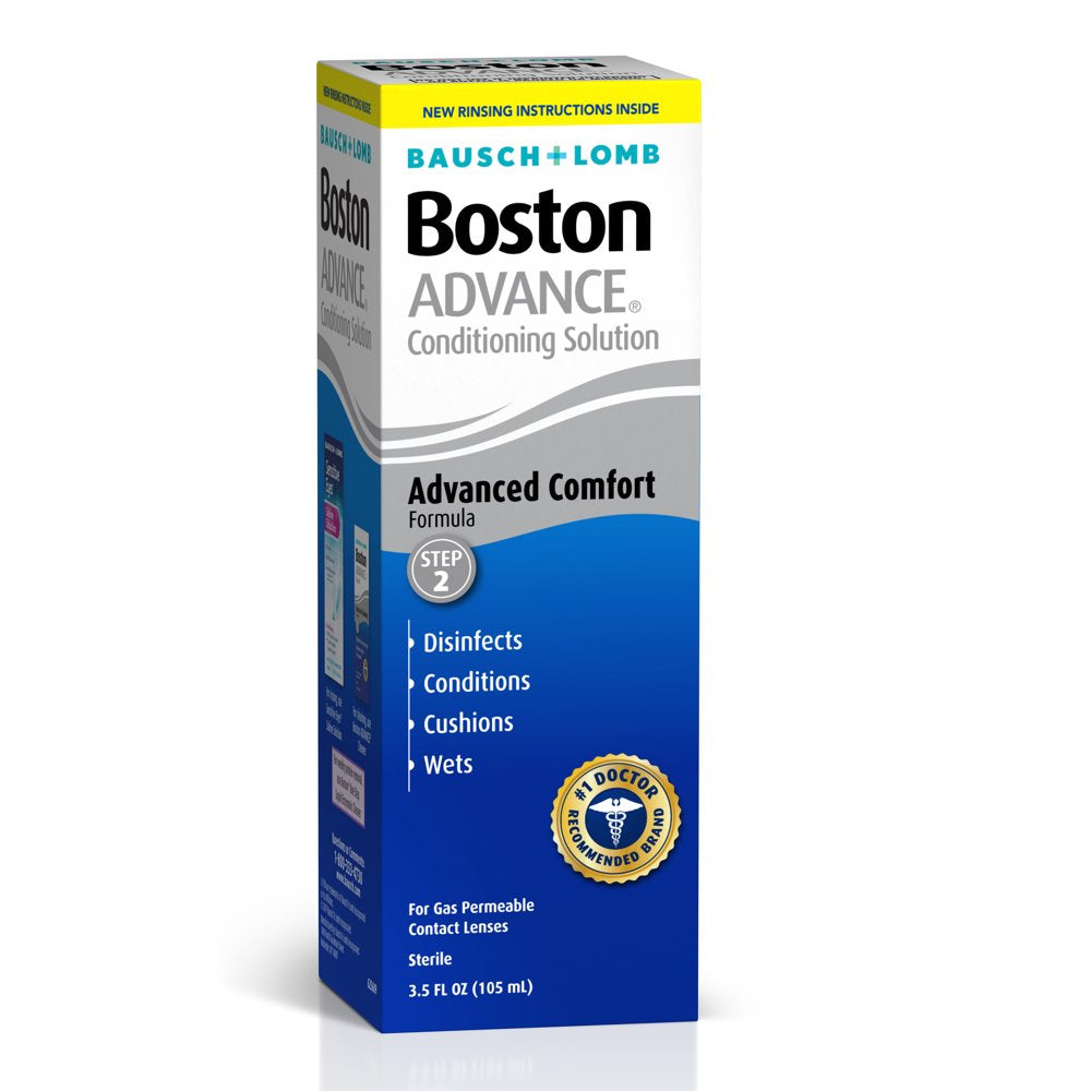 Boston ADVANCE Conditioning Contact Lens Solution for Rigid Gas Permeable Lenses – from Bausch + Lomb, 3.5 Fl. Oz.