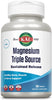 KAL Triple Source Magnesium Complex, Magnesium Citrate, Magnesium Malate, Magnesium Oxide, Sustained Release, Bone, Muscle, Nerve Support, Vegan, Gluten Free, 60-Day Guarantee, 100 Servings, 100 Tabs