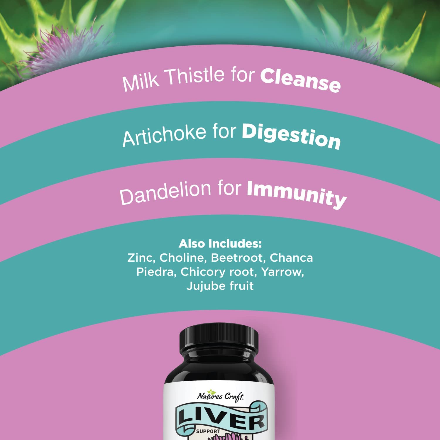 Liver Cleanse Detox & Repair Formula - Herbal Liver Support Supplement with Milk Thistle Dandelion Root Turmeric and Artichoke Extract for Liver Health - Silymarin Milk Thistle Liver Detox 60 Capsules