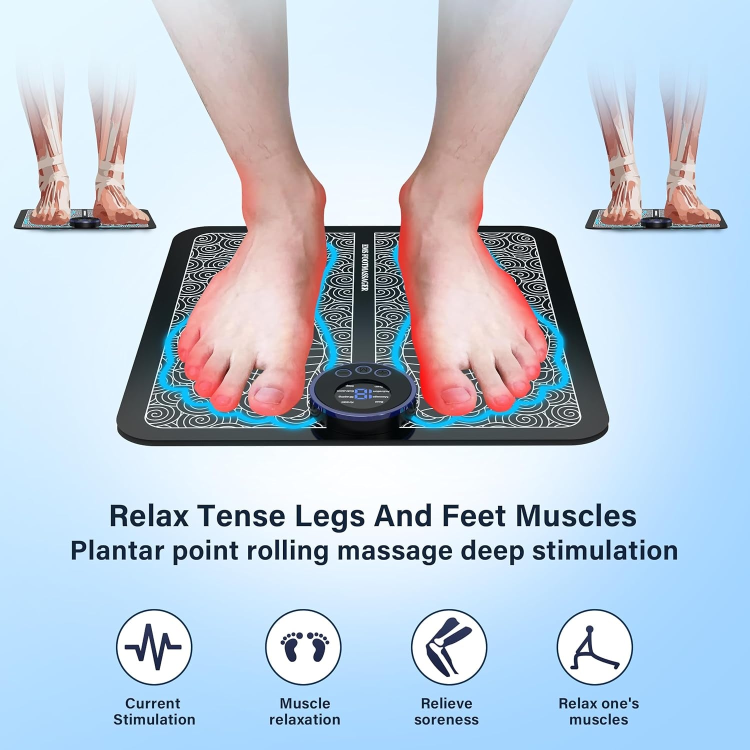 "Ultimate Foot Massager for Neuropathy - Remote Controlled for Circulation, Pain Relief, and Relaxation"