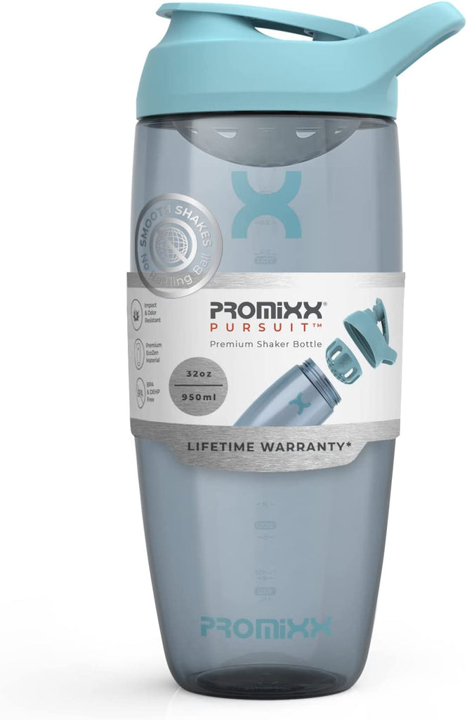 "Ultimate Protein Powerhouse: Promixx PURSUIT Gym Protein Shaker Bottle - Unleash Your Fitness Potential with Premium Sports Blender Bottles for Delicious Protein Mixes and Supplement Shakes - Effortless Cleaning, Unbreakable Protein Shaker Cup"