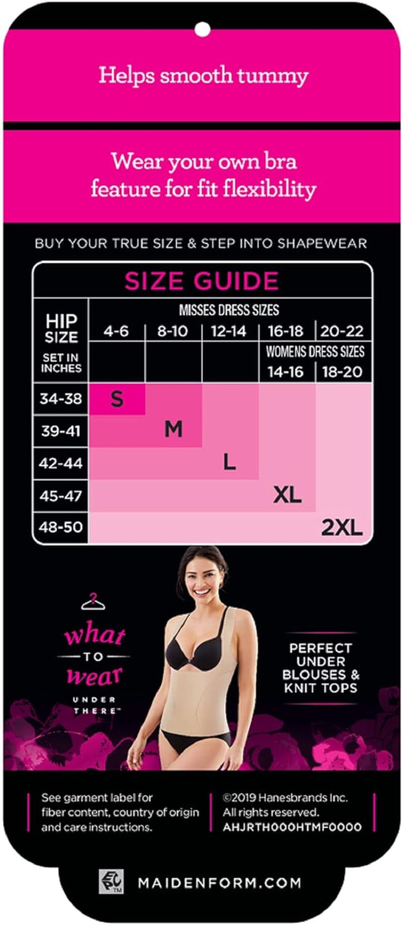 "Flawlessly Shape Your Figure with Maidenform Women's Wear Your Own Bra Shapewear Torsette FL1866"