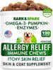 Dog Allergy Relief Chews - Anti-Itch Skin & Coat Supplement - Omega 3 Fish Oil - Itchy Skin Relief Treatment Pills - Itching & Paw Licking - Dry Skin & Hot Spots - (180 Immune Treats - Chicken)