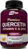 "Boost Immunity and Support Overall Health with Nutriflair Quercetin 1200mg - Powerful Antioxidant Formula with Vitamin C and Zinc, 120 Capsules - Gluten-Free, Soy-Free, Non-GMO - 2-Month Supply!"