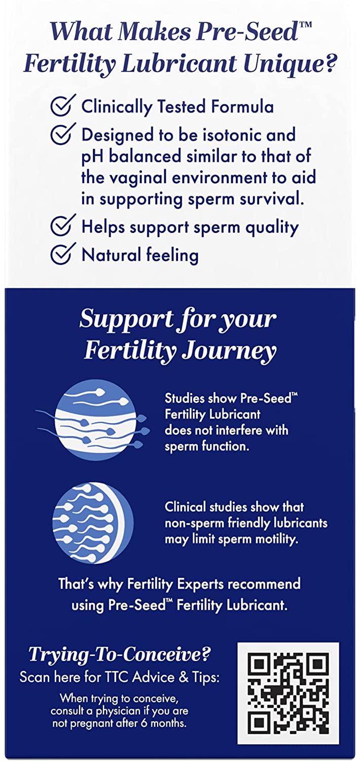 Pre-Seed Fertility Friendly Lubricant-Lube for Women Trying To