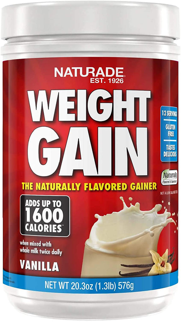 Naturade All-Natural Weight Gain Instant Nutrition Drink Mix, Vanilla, 40.6 Ounce