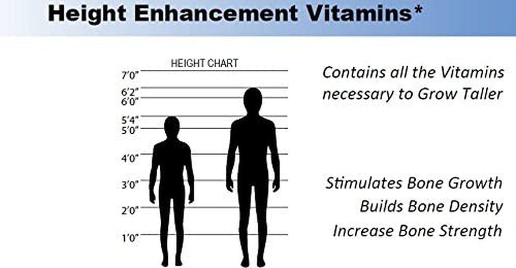 Height Growth Vitamins Grow Taller - Increase Bone Strength Bone Density  Bone Growth Pills PureHeight Plus #1 Doctor Recommended Height Enhancement  Supplement- Growth Vitamins for Kids, Teens & Adults : Health & Household 