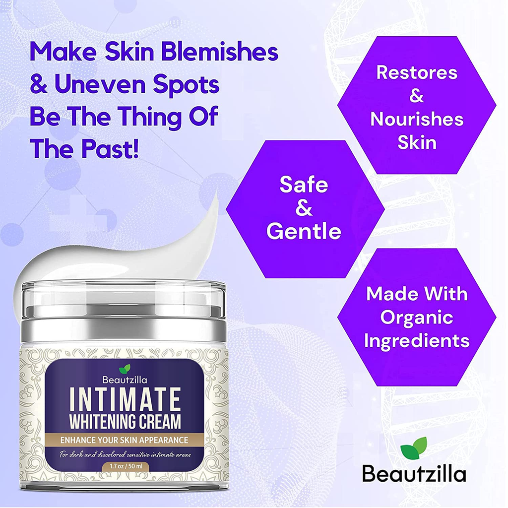 Beautzilla Intimate Area Dark Spot Corrector with Instant Results for Knees, Elbows, Underarms, and Thighs