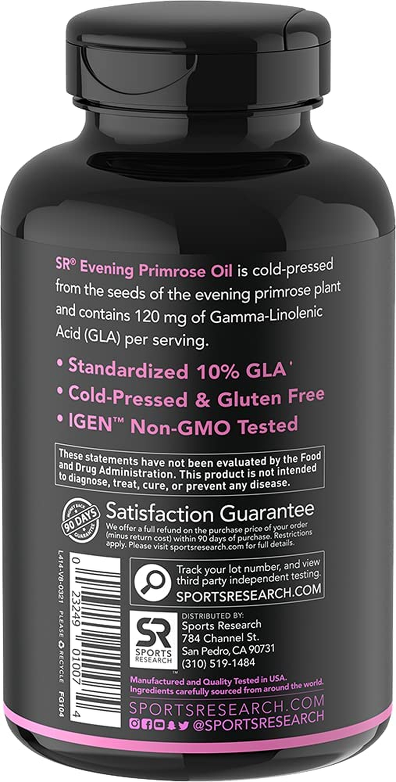 Evening Primrose Oil (1300Mg) 120 Liquid Soft Gels ~ Cold-Pressed with No Fillers or Artificial Ingredients ~ Non-Gmo & Gluten Free