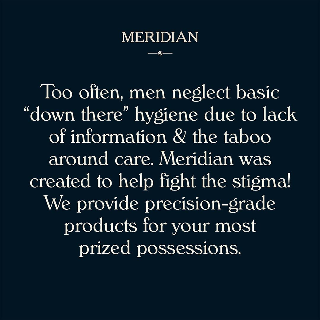 The Complete Package by Meridian: Includes Men’S Waterproof Electric Below-The-Belt Trimmer and the Spray (50 Ml) - Features Ceramic Blades and Sensitive Shave Tech (Onyx)