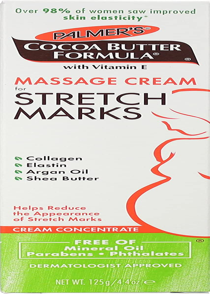 Palmer'S Cocoa Butter Formula Massage Cream for Stretch Marks and Pregnancy Skin Care, 4.4 Ounces (Pack of 2)
