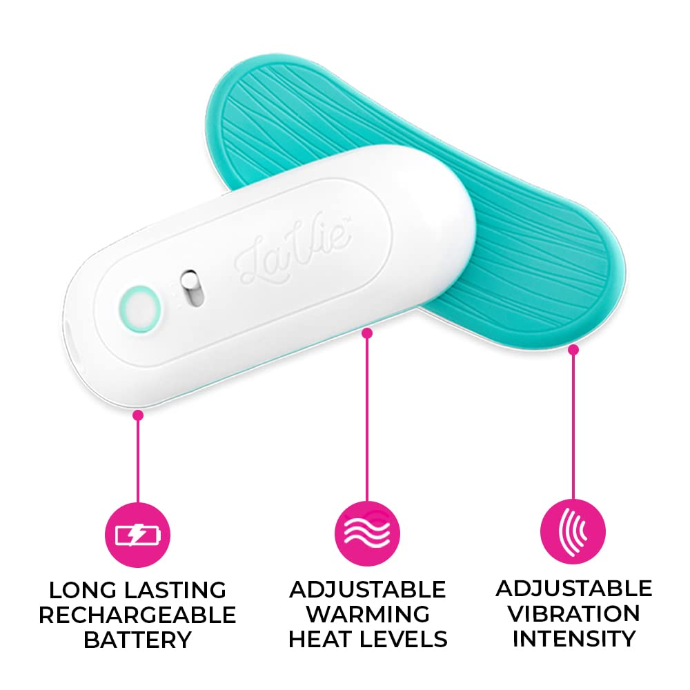 Bellababy Heat+ Vibration Lactation Massager (2 Packs),Relieve Ducts  Clog,Mastitis,Engorgement and Pain,Increase Milk Flow,6 Modes of  Vibration,3